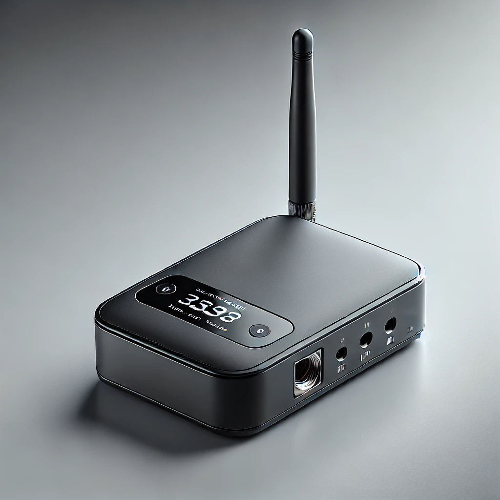 Mifi kasje met antenne voor goede ontvangst.